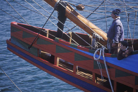 Replica of Mayflower II Ship modelのeditorial素材