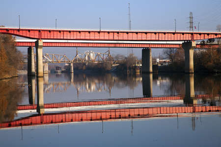 Woodland Street Bridge over Cumberland River in Nashville, TN