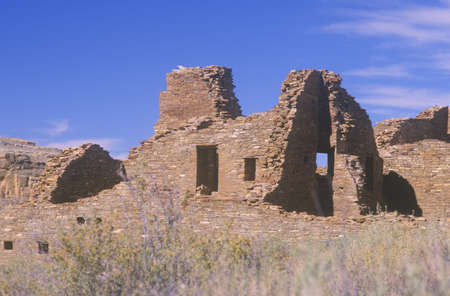 Chaco Canyon Indian ruins, NM, circa 1060 AD, The Center of Indian Civilization, NM