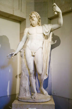 Nude male statue in the Museum de Prado, Prado Museum, Madrid, Spain