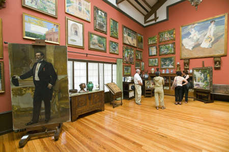 Paintings by Joaqun Sorolla y Bastida (1863-1923) as seen in The Sorolla Museum, Madrid, Spainのeditorial素材