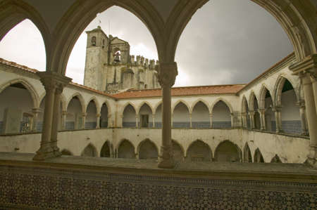 Church at Tomar, Templar Castle and the Convent of the Knights of Christ, founded by Gualdim Pais in...