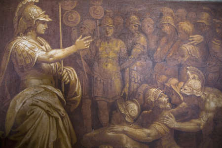 The Vatican Museums, Musei Vaticani, are the public art and sculpture museums in the Vatican City, which display works from the extensive collection of the Roman Catholic Church. Pope Julius II founded the museums in the 16th century, Rome, Italy, Europeのeditorial素材