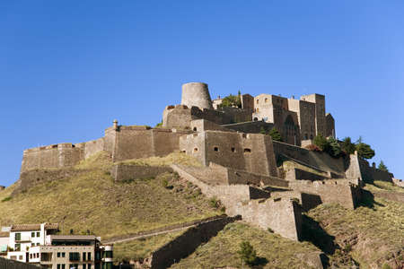 Parador de Cardona, a 9th Century medieval hillside Castle, near Barcelona, Catalonia, Cardona, Spainのeditorial素材