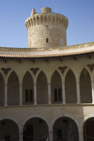 Palma, Castle de Bellver, Bellver Castle, Majorca, Spain, Europe, Balearic Islands, Mediterranean Sea, Europeのeditorial素材
