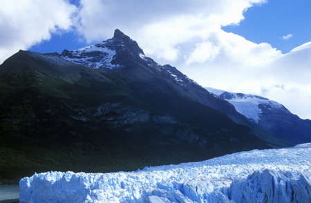 Perito Moreno Glacier at Canal de Tempanos in Parque Nacional Las Glaciares near El Calafate, Patagonia, Argentinaのeditorial素材