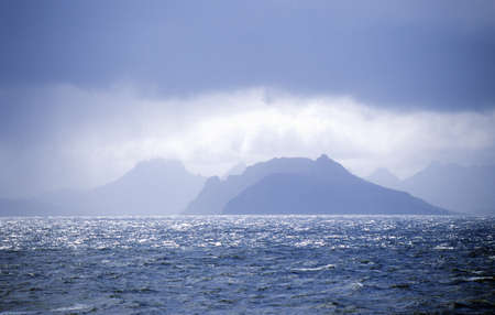 View from Antarctica across Drake Passage of Cape Horn and Tierra del Fuegoのeditorial素材