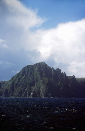 View from Antarctica across Drake Passage of Cape Horn and Tierra del Fuegoのeditorial素材