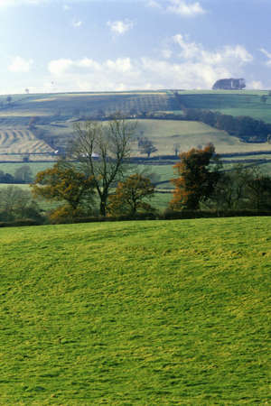 A sacred site along the English countryside in Glastonbury, Englandのeditorial素材