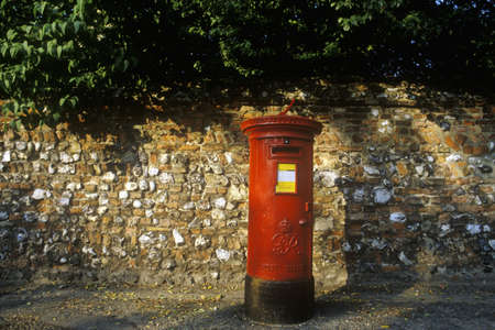 Mailbox in Watton, Englandのeditorial素材