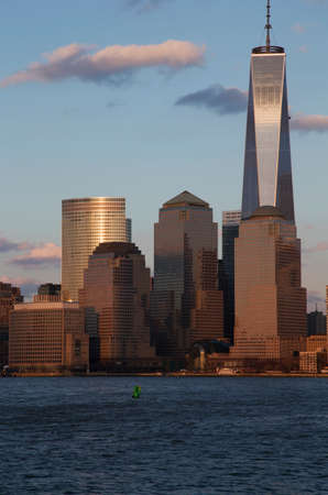 One World Trade Center 1WTC, Freedom Tower featured in New York City Skyline, New York City, New York, USAのeditorial素材