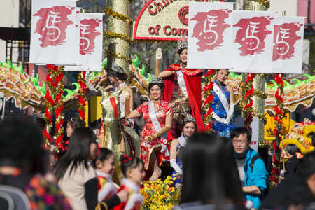 115th Golden Dragon Parade, Chinese New Year, 2014, Year of the Horse, Los Angeles, California, USA