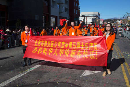 115th Golden Dragon Parade, Chinese New Year, 2014, Year of the Horse, Los Angeles, California, USAのeditorial素材