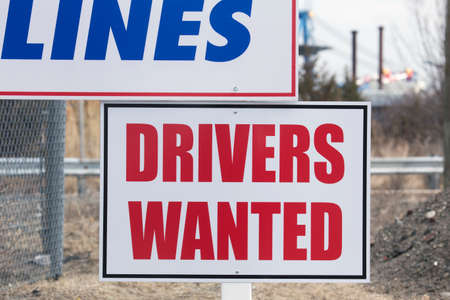 Drivers Wanted near Port of New York  New Jersey, USAの写真素材