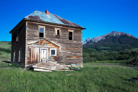 Historic True Grit Cabin, Hastings Mesa, near Ridgway, Colorado, USAのeditorial素材