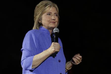 LAS VEGAS, NV - OCTOBER 14, 2015: Hillary Clinton, former U.S. secretary of state and 2016...
