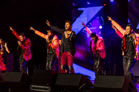 OCTOBER 15, 2016, EDISON, NJ - Prabhu Deva and Indian Dancers perform for Donald Trump at Edison New...