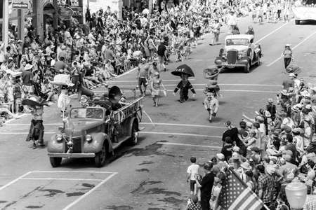 TELLURIDE, COLORADO, USA - July 4, 2018 - Annual  Independence Day Parade, Telluride, Colorado Colorado Avenueのeditorial素材