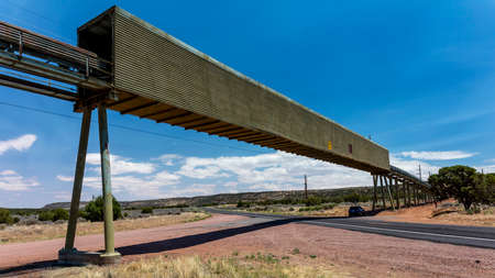 JULY 3, 2018, KAYENTE, ARIZONA., USA - Peabody Western Coal Company, Navajo Route 441, Kayente, Arizonaのeditorial素材