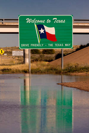 OCT 10, 2018, TEXAS, USA - Welcome to Texas State Sign