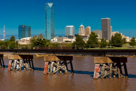 OCTOBER 11, 2018 - Oklahoma City, USA - Oklahoma City Skyline, Oklahoma City, Oklahomaのeditorial素材