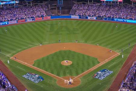 OCTOBER 26, 2018 - LOS ANGELES, CALIFORNIA, USA - DODGER STADIUM: LA Dodgers defeat Boston Red Sox 3-2 in game 3, the longest game in World Series History - 18 innings, 7 hours , 20 minutes.のeditorial素材