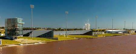 OCTOBER 11, 2018 - Oklahoma City, USA - Museums on Oklahoma City River, Oklahoma City, Oklahomaのeditorial素材