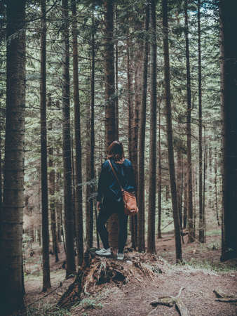 Girl in the woods