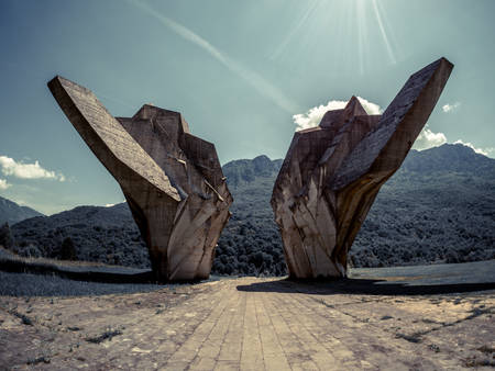 Sutjeska National Park, Tjentiste, Bosnia and Herzegovinaの写真素材