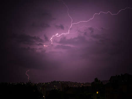 Lightning in the Skyの写真素材