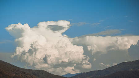 Clouds over the Mountainsの写真素材