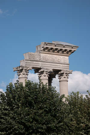 Roman Temple in Xanten Germanyの写真素材