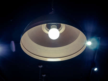 Industrial Lamp Hanging of the wallの写真素材