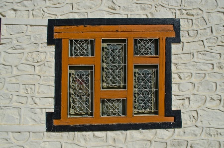 Nepali style windows in Nepalのeditorial素材