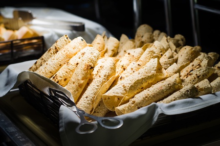 close up of baked roti, indian dessertの写真素材