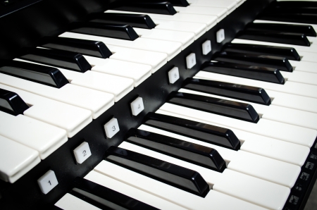 close up of piano keysの写真素材