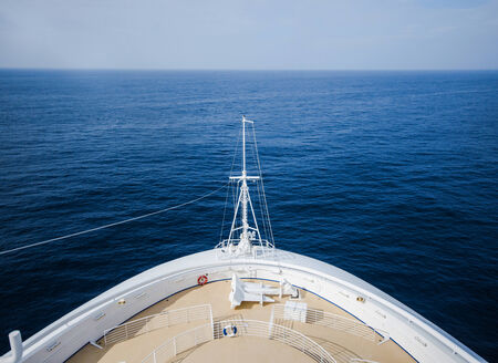 front view of cruise deckの写真素材