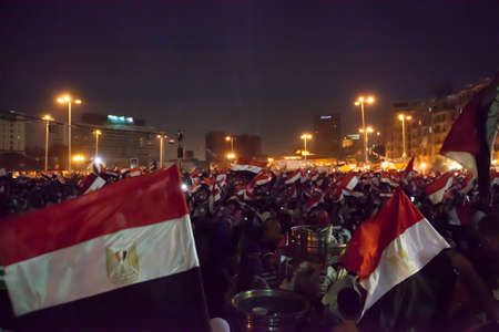 Egyptian revolution, the biggest in the history of mankind, which was launched on June 30, 2013 to topple former President Mursi and the terrorist group the Muslim Brotherhood, has the Egyptian armed forces to protect the popular revolution and spotted Goのeditorial素材