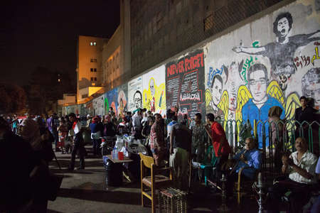 Egyptian revolution, the biggest in the history of mankind, which was launched on June 30, 2013 to topple former President Mursi and the terrorist group the Muslim Brotherhood, has the Egyptian armed forces to protect the popular revolution and spotted Goのeditorial素材