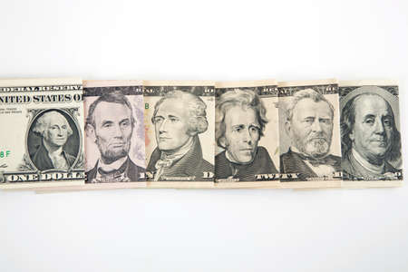 Creative sales graph  for designers! Every denomination of U.S. currency in one image