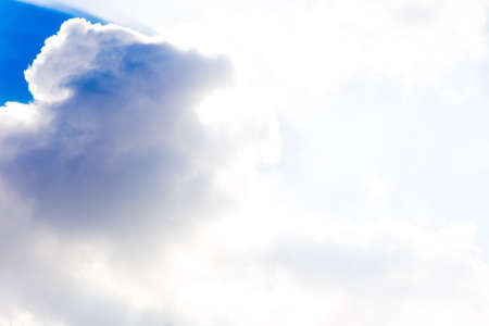 Sunny sky with clouds and sun Sunny Dayの写真素材