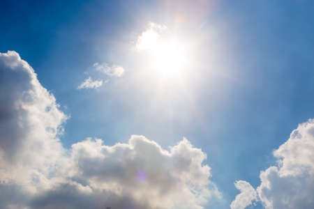 Sunny sky with clouds Sunny Dayの写真素材