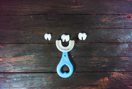 toothbrush on wood background, tooth brush on wood background.
