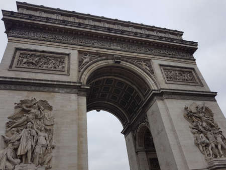 November 02, 2017 Paris: The Arc de Triomphe de l'Ãtoile is one of the most famous monuments in Paris, Franceのeditorial素材