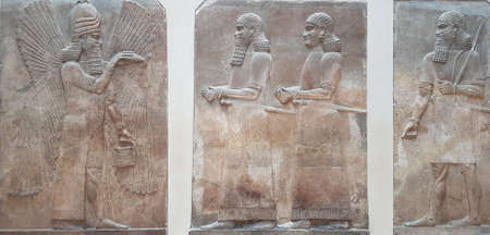November 03, 2017 Paris: ancient Assyrians statues belongs to Iraq's old civilization