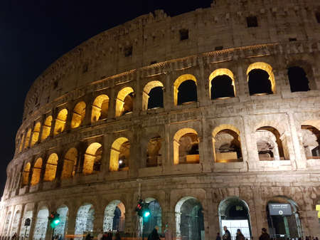 November 04, 2017 Rome: Colosseum at night.のeditorial素材
