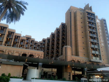 Baghdad, Iraq - April 02, 2016: A five-star haven in one of Baghdadâs most desirable districts, Babylon Rotana is suitable for both long- and short-term staying guests.のeditorial素材