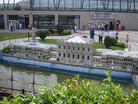 June 14, 2011 Istanbul: 
MiniatÃ¼rk is a miniature park situated at the north-eastern shore of Golden Horn in Istanbul, Turkey.のeditorial素材