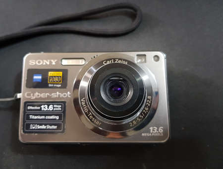October 25, 2020 Karbala: this shot shows retro Sony digital camera