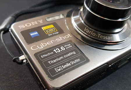 October 25, 2020 Karbala: this shot shows retro Sony digital camera